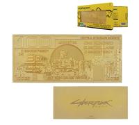 Cyberpunk 2077 24k Gold Plated Metal Eurodollar Replica - Numbered Collector's Edition