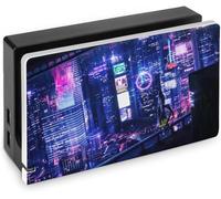 Cyberpunk 2077 Switch Dock Cover, Switch Base Protective Shell, Stylish, Thin, Lightweight, Switch Dock Protective Case, Game Console Storage, Easy Installation, Drop Prevention, Shock Absorption,