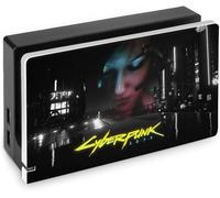 Cyberpunk 2077 Switch Dock Cover, Switch Base Protective Shell, Stylish, Thin, Lightweight, Switch Dock Protective Case, Game Console Storage, Easy Installation, Drop Prevention, Shock Absorption,