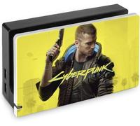 Cyberpunk 2077 Switch Dock Cover, Switch Base Protective Shell, Stylish, Thin, Lightweight, Switch Dock Protective Case, Game Console Storage, Easy Installation, Drop Prevention, Shock Absorption,
