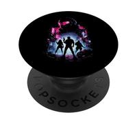 Cyberpunk City Future Warrior Sci-Fi Art PopSockets Adhesive PopGrip