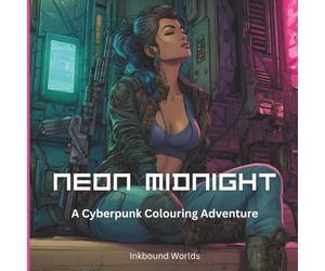 Cyberpunk Coloring Book for Teens - Neon Midnight: 50 Advanced Sci-Fi & Dystopian Illustrations | Androids, Neon Cities & Hacker Scenes | Single-Sided Pages | Inkbound Worlds