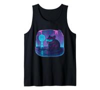Cyberpunk Degu Runner Future City Tank Top