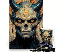 Cyberpunk Devil Portrait 1000 Piece Jigsaw Puzzles for Teenagers Brain Think Snug Connection Real Challenge Christmas Idea (38x26cm)