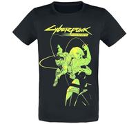 Cyberpunk Edgerunners - David and Lucy Men's Short-Sleeved T-Shirt Black Regular/Regular Fit, Black, S