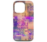 Cyberpunk Glitch Art Retro TV Static Aesthetic Case for iPhone 13 Pro