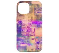 Cyberpunk Glitch Art Retro TV Static Aesthetic Case for iPhone 15
