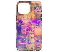 Cyberpunk Glitch Art Retro TV Static Aesthetic Case for iPhone 16 Pro Max