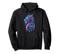 Cyberpunk Guangzhou China Dragon Futuristic Cityscape Pullover Hoodie