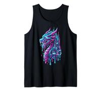 Cyberpunk Guangzhou China Dragon Futuristic Cityscape Tank Top