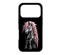 Cyberpunk Horse Pink Mane Headphones Music Lover Case for iPhone 17 Pro