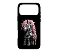 Cyberpunk Horse Pink Mane Headphones Music Lover Case for iPhone 17 Pro Max