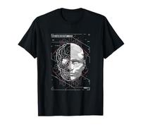 Cyberpunk HUD Gear - human anatomy of hologram T-Shirt