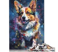 Cyberpunk Llama Neon Puzzles 500 Piece Wooden Puzzle for Adults And Teenager Family Game for Adults And Teenagers 500pcs (52x38cm)