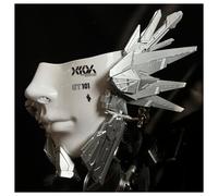 Cyberpunk Mask Tool Angel Style Future Armor Mask Cyberpunk Mechanical Mask Cosplay Accessory for Women Anime Sword Cool Decoration Cosplay Ball Halloween Christmas