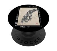 Cyberpunk Mechanical Hand Japanese - Vintage Style Graphic PopSockets Adhesive PopGrip