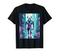 Cyberpunk Minotaur - Science Fiction Greek Mythology Fantasy T-Shirt