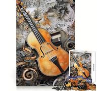 Cyberpunk Orchestra 1000 Pieces Jigsaw Puzzles for Teenagers Memory Train Smooth Thick Home Game Birthday Art Gift (50x75cm)