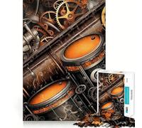 Cyberpunk Orchestra 1000 Pieces Puzzles for Adults Recall Enhancer Tight Cut Pattern Assemble Night Game (50x75cm)