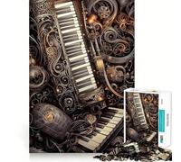 Cyberpunk Orchestra Jigsaw Puzzles for Teenagers 1000 Piece Brain Exercise DIY Fun Family Game Art Display (38x26cm)