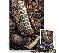 Cyberpunk Orchestra Jigsaw Puzzles for Teenagers 1000 Piece Brain Exercise DIY Fun Family Game Art Display (38x26cm)