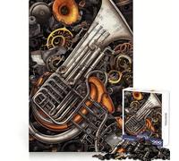 Cyberpunk Orchestra Jigsaws 1000 Pieces for Adults Sharp Brain Perfect Connection Family Bond Art Work (38x26cm)