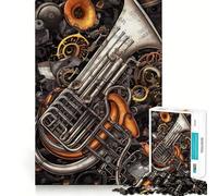 Cyberpunk Orchestra Jigsaws 1000 Pieces for Adults Sharp Brain Perfect Connection Family Bond Art Work (38x26cm)