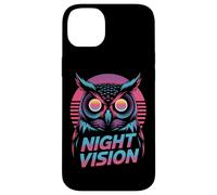 Cyberpunk Owl Night Vision Retro Synthwave Case for iPhone 14 Plus