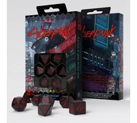 Q WORKSHOP Cyberpunk Red Essential Dice Set (Red RPG)