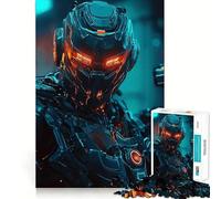 Cyberpunk Soldier 1000 Piece Jigsaws for Teenagers Sharp Logic Sharp Edge Family Activity (50x75cm)