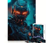 Cyberpunk Soldier Jigsaw Puzzle 1000 Piece for Teenagers Memory Build Vivid Color Playful Challenge Great Gift (38x26cm)