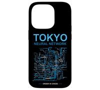 Cyberpunk Tokyo Railway Map Circuit Board - Order in Chaos Case for iPhone 14 Pro