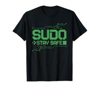 Cybersecurity Analyst Command Line Sudo Graphic Humor Linux T-Shirt