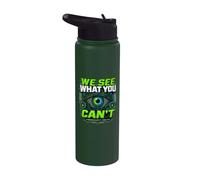 Cybersecurity Analyst Eye We See What You Can't Stainless Steel Insulated Water Bottle