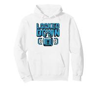 Cybersecurity Analyst Keyboard Padlock Graphic Retro Hacker Pullover Hoodie