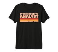 Cybersecurity Analyst Retro Sunrise Premium T-Shirt