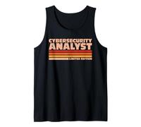Cybersecurity Analyst Retro Sunrise Tank Top