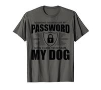 Cybersecurity Computer Security Cyber Security My Password T-Shirt, Men, Asphalt Grey, 3X-Large