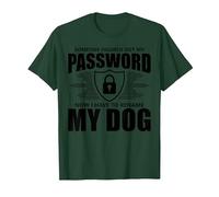 Cybersecurity Computer Security Cyber Security My Password T-Shirt, Men, Dark Green, Small