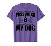 Cybersecurity Computer Security Cyber Security My Password T-Shirt, Men, Purple Heather, Small