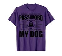 Cybersecurity Computer Security Cyber Security My Password T-Shirt, Men, Purple, Small