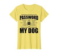 Cybersecurity Computer Security Cyber Security My Password T-Shirt, Women, Lemon Yellow, Small