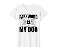 Cybersecurity Computer Security Cyber Security My Password T-Shirt, Women, White, Small