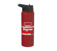 Cybersecurity Degree Student IT Security Analyst Specialist Stainless Steel Insulated Water Bottle