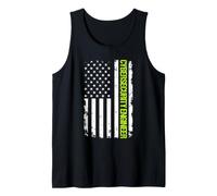 Cybersecurity Engineer USA Flag Tank Top