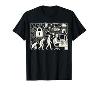 Cybersecurity Evolution Information Security Analyst Design T-Shirt