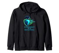 Cybersecurity Is My Superpower IT Tech Hacker Zip Hoodie