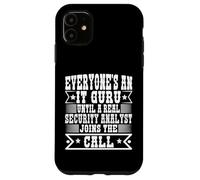 Cybersecurity IT Analyst Hacker Programmer Hacking Design Case for iPhone 11
