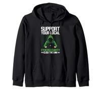 Cybersecurity Professional Funny IT Security Ethical hacker Zip Hoodie