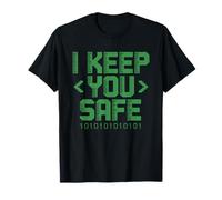 Cybersecurity Professional Keeps Data Safe Identity Badge T-Shirt